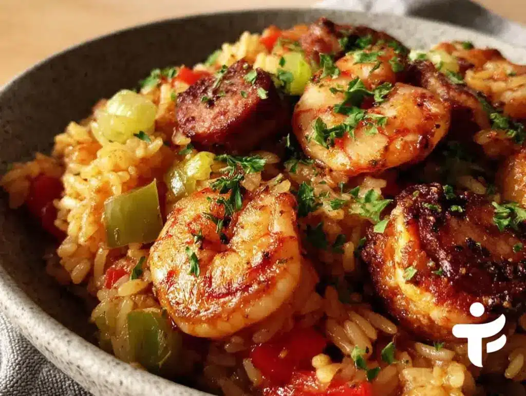 jambalaya with andouille sausage and shrimp - featured image