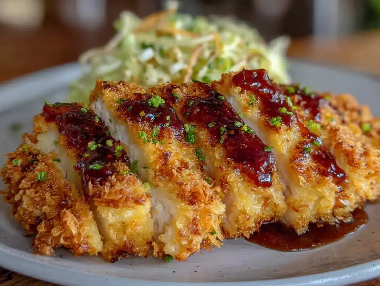 Japanese chicken katsu preparation steps