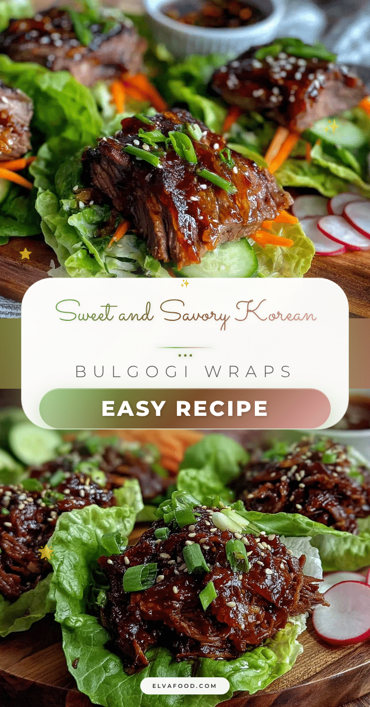 Korean bulgogi beef lettuce wraps recipe