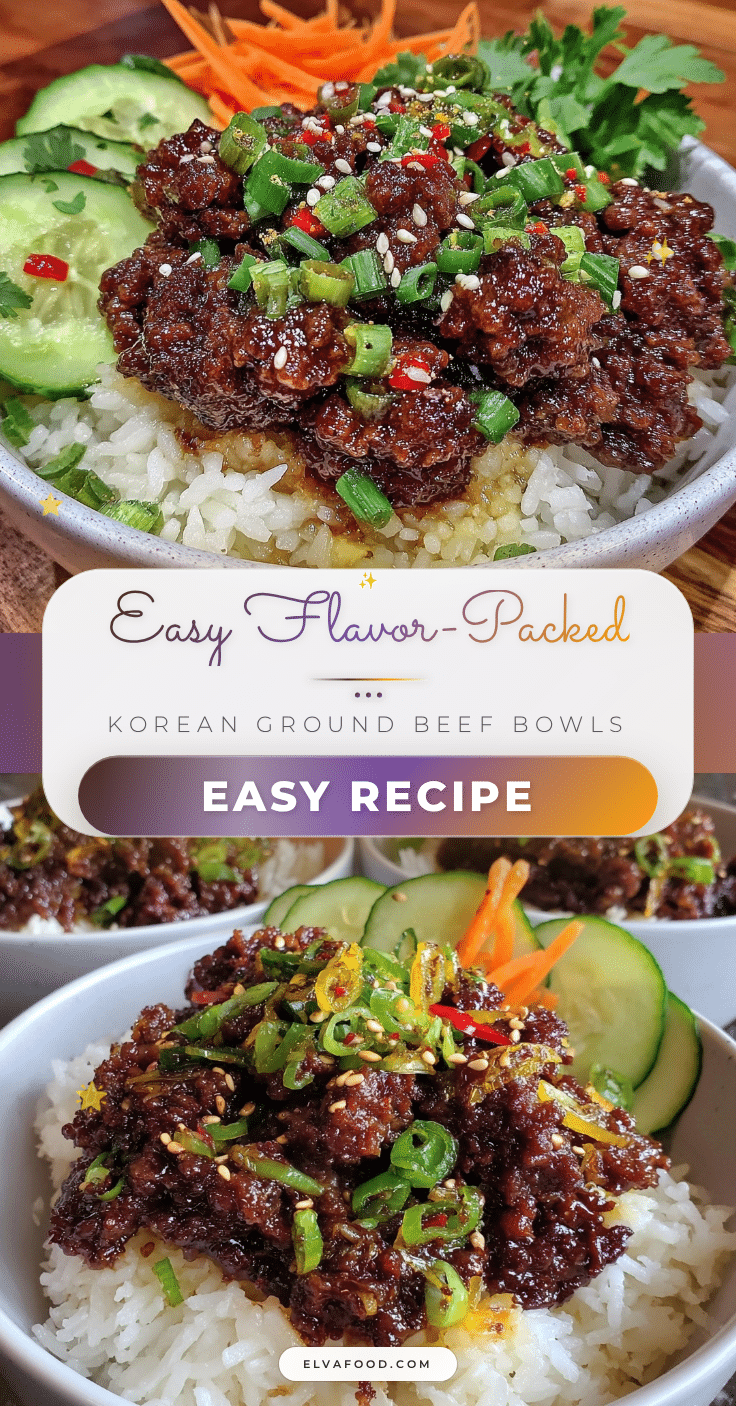 korean ground beef bowls recipe