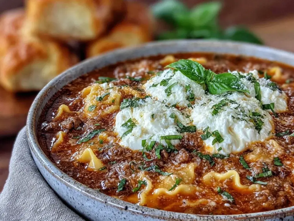 lasagna soup recipe - featured image