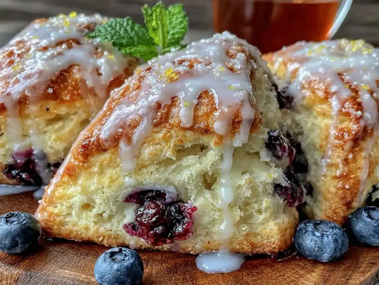 lemon blueberry scones preparation steps