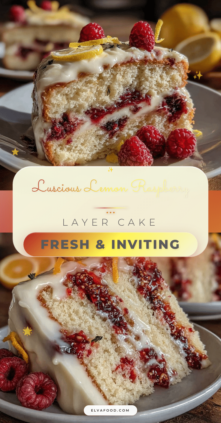 lemon raspberry layer cake recipe