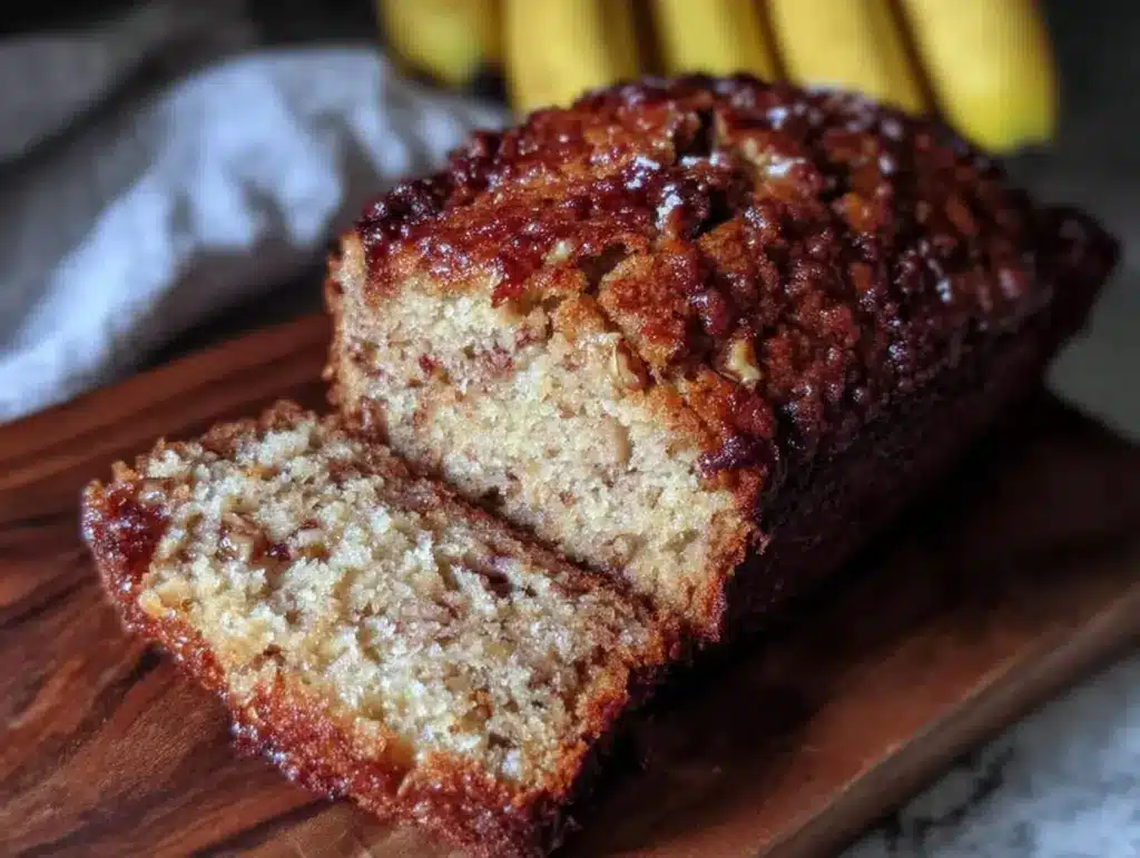 moist one-bowl banana bread - featured image