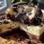 no bake oreo cheesecake bars - featured image