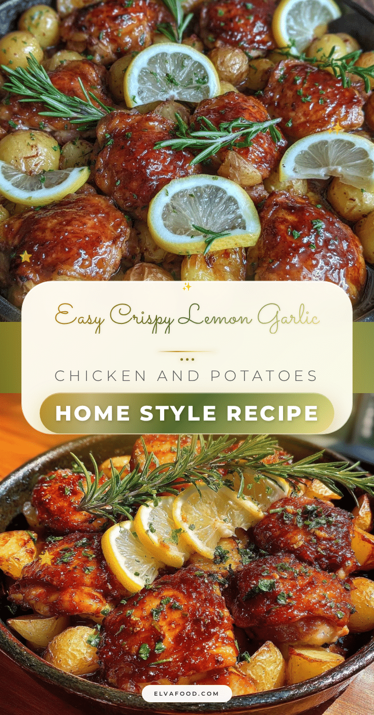 one-pan lemon garlic chicken and potatoes recipe