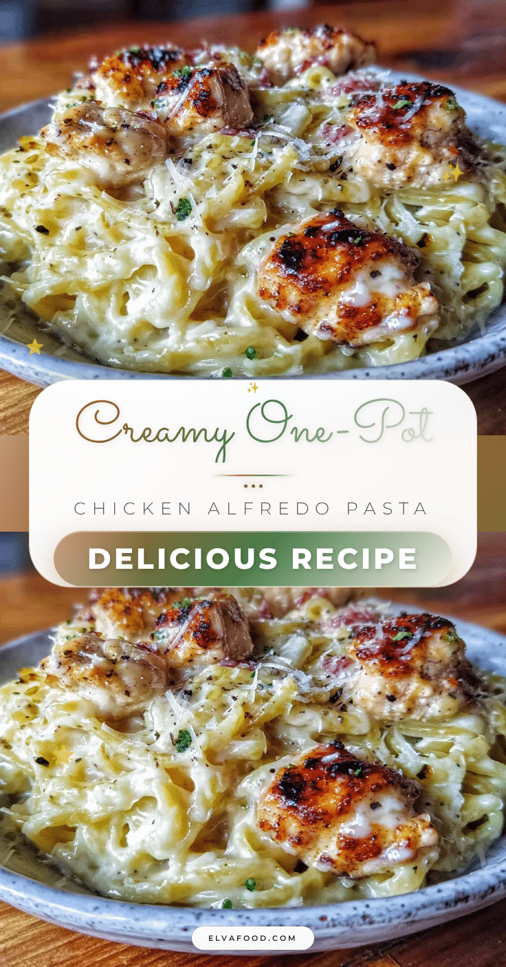 one-pot chicken alfredo pasta recipe
