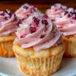 pink champagne cupcakes - featured image