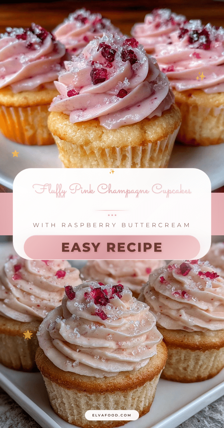 pink champagne cupcakes recipe