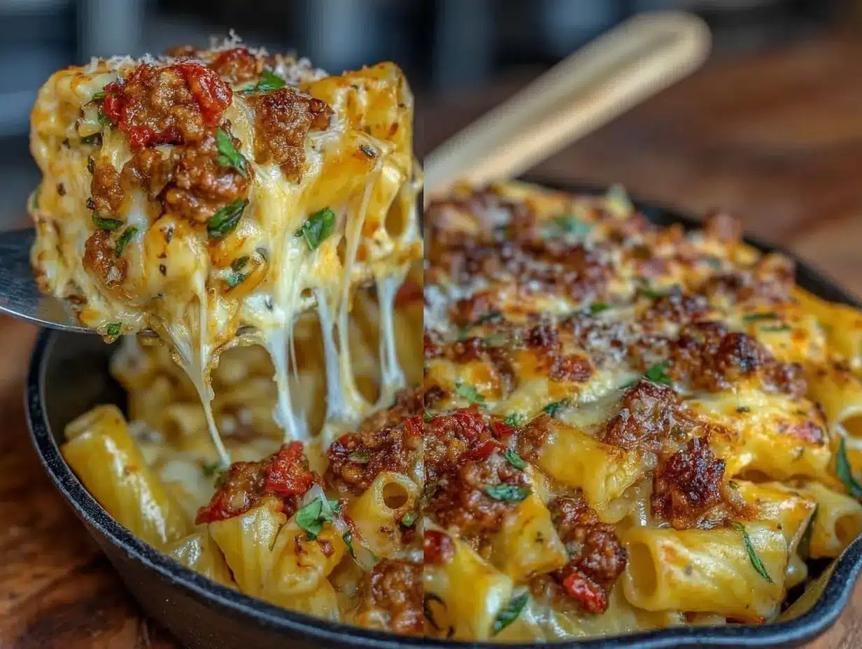 savory baked ziti preparation steps