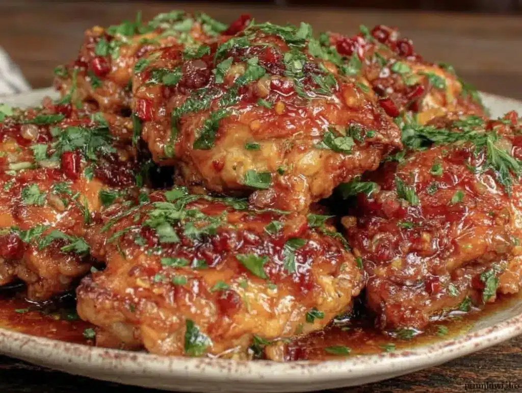 savory crockpot honey garlic chicken - featured image