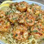shrimp scampi with angel hair pasta - featured image