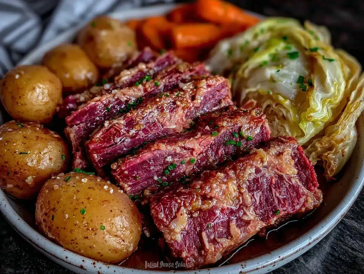 slow cooker corned beef preparation steps