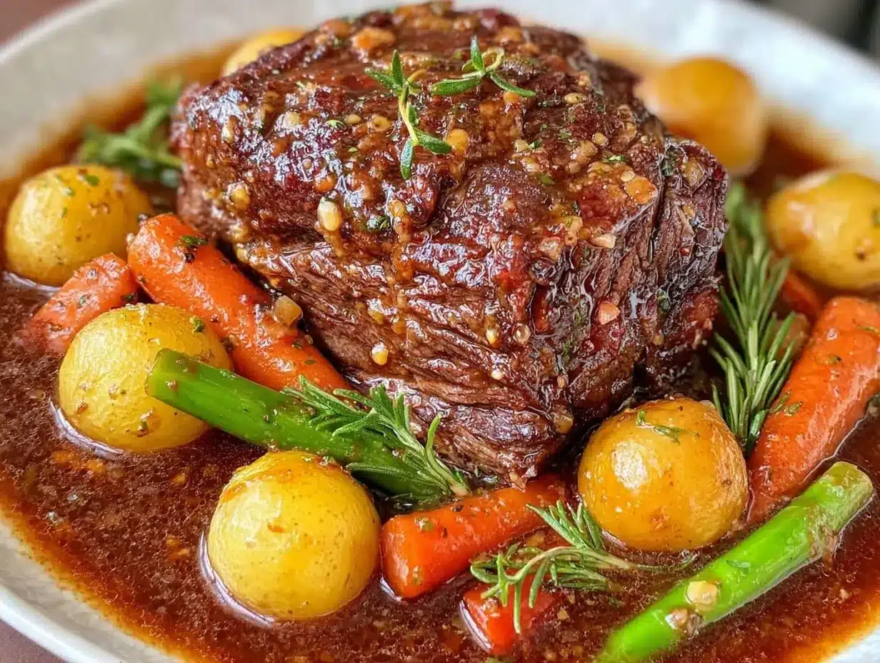 slow cooker pot roast preparation steps