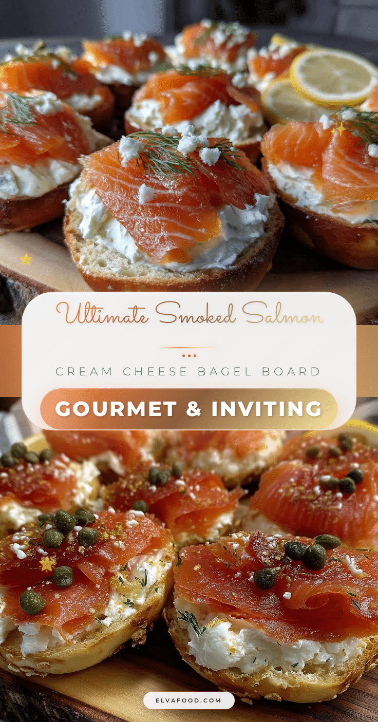 smoked salmon and cream cheese bagel board recipe