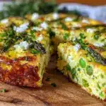 spring vegetable frittata - featured image
