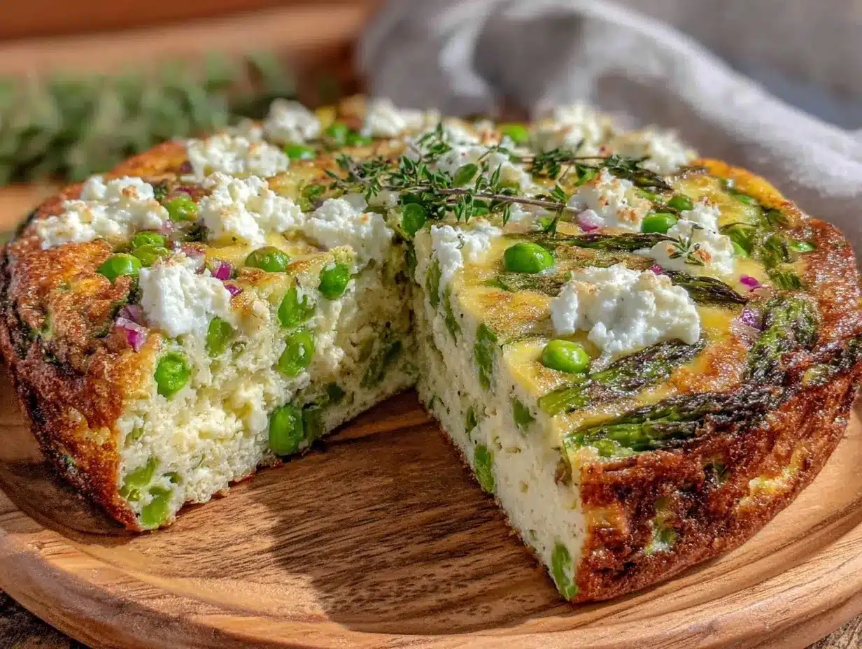 spring vegetable frittata preparation steps