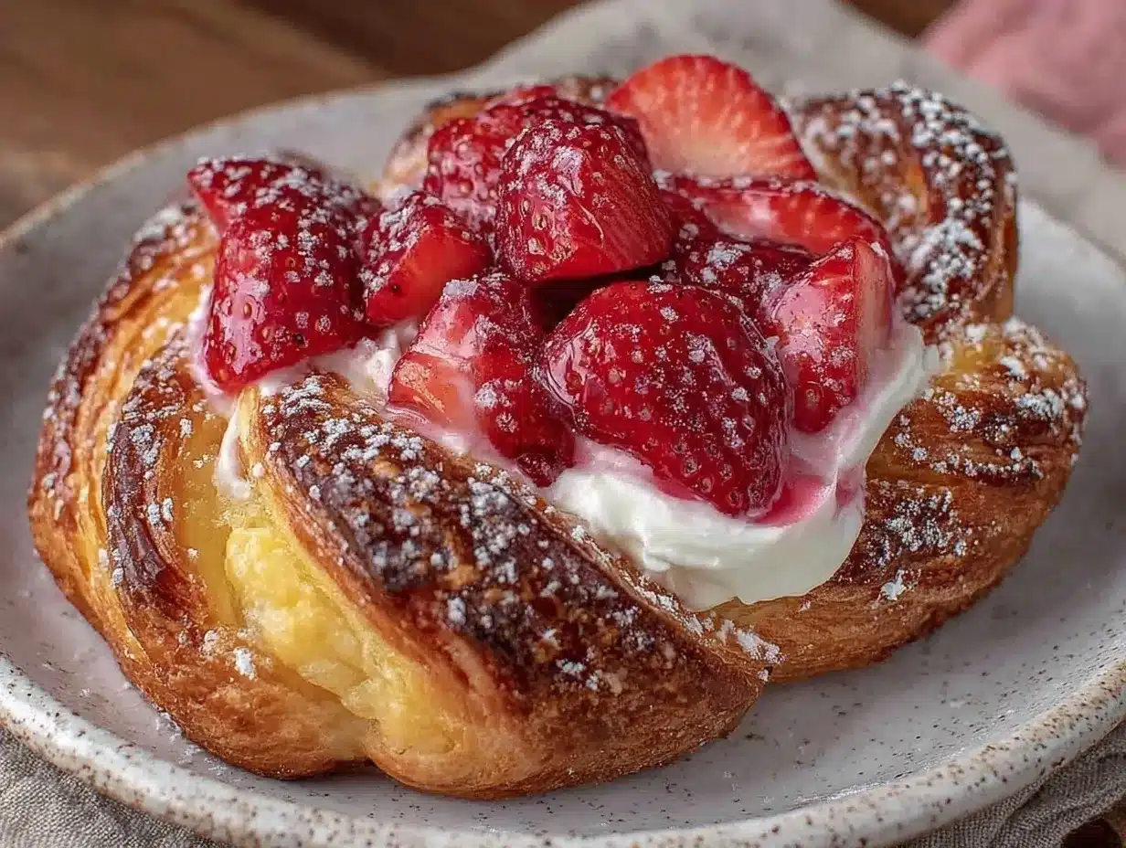 strawberry cream cheese danish preparation steps