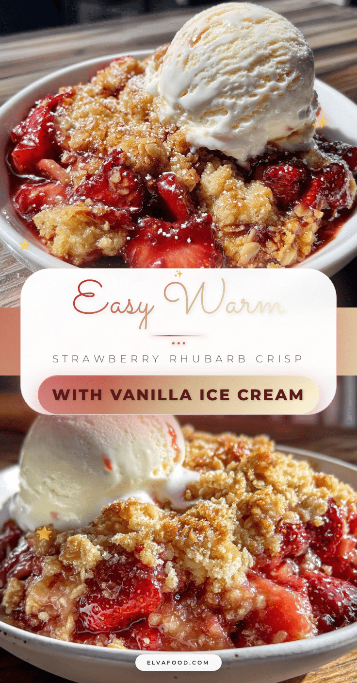 strawberry rhubarb crisp recipe