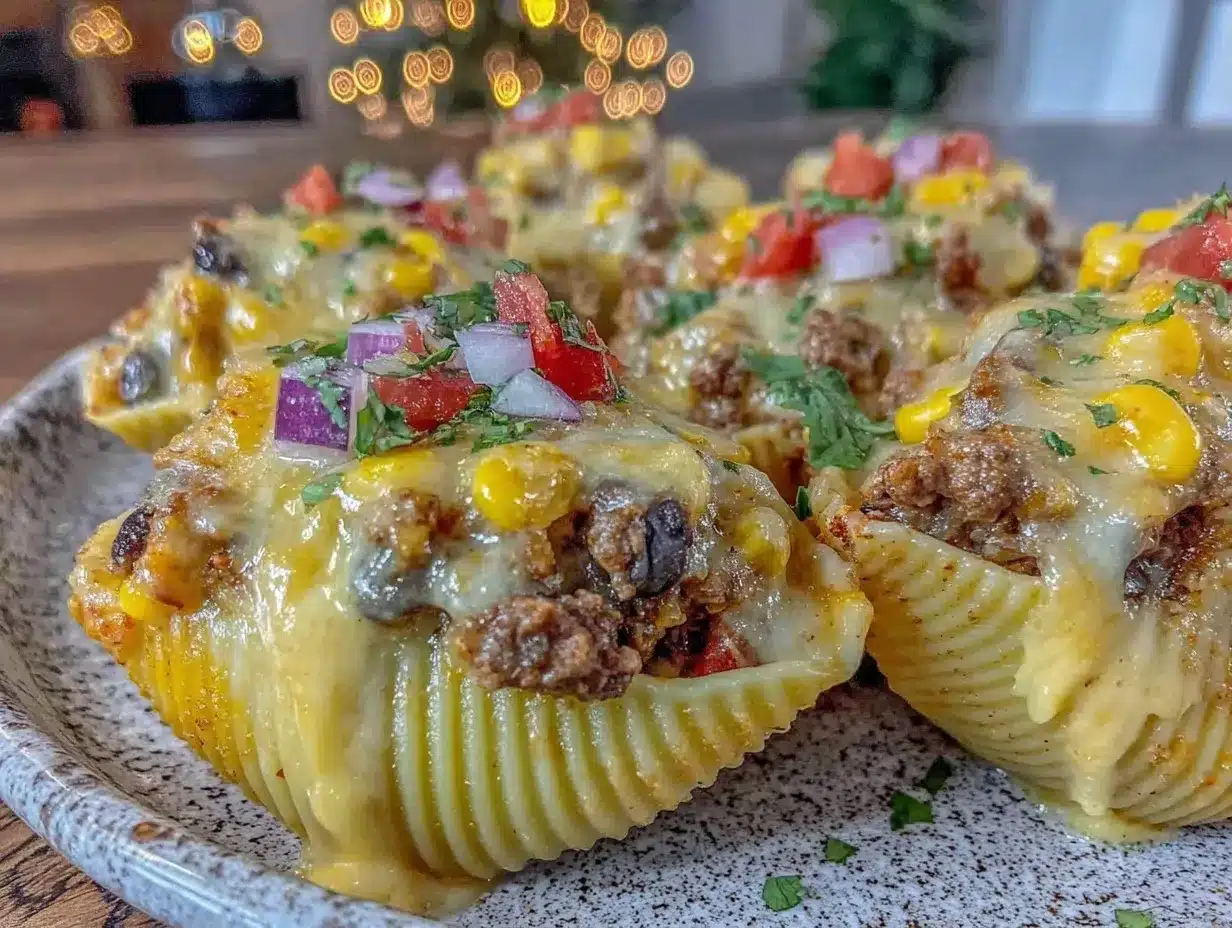 taco stuffed shells preparation steps