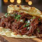 tender beef barbacoa slow cooker recipe - featured image