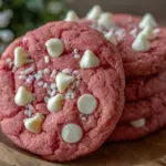 tender pink velvet cookies - featured image