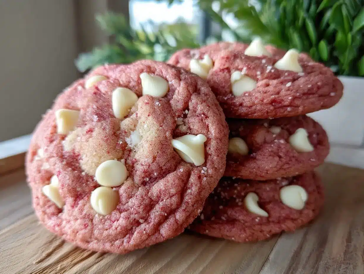 tender pink velvet cookies preparation steps