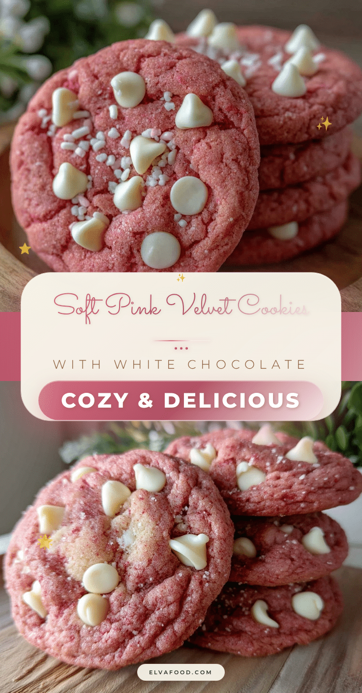 tender pink velvet cookies recipe