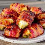 air fryer bacon jalapeño poppers - featured image