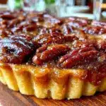 brown butter bourbon pecan tart - featured image