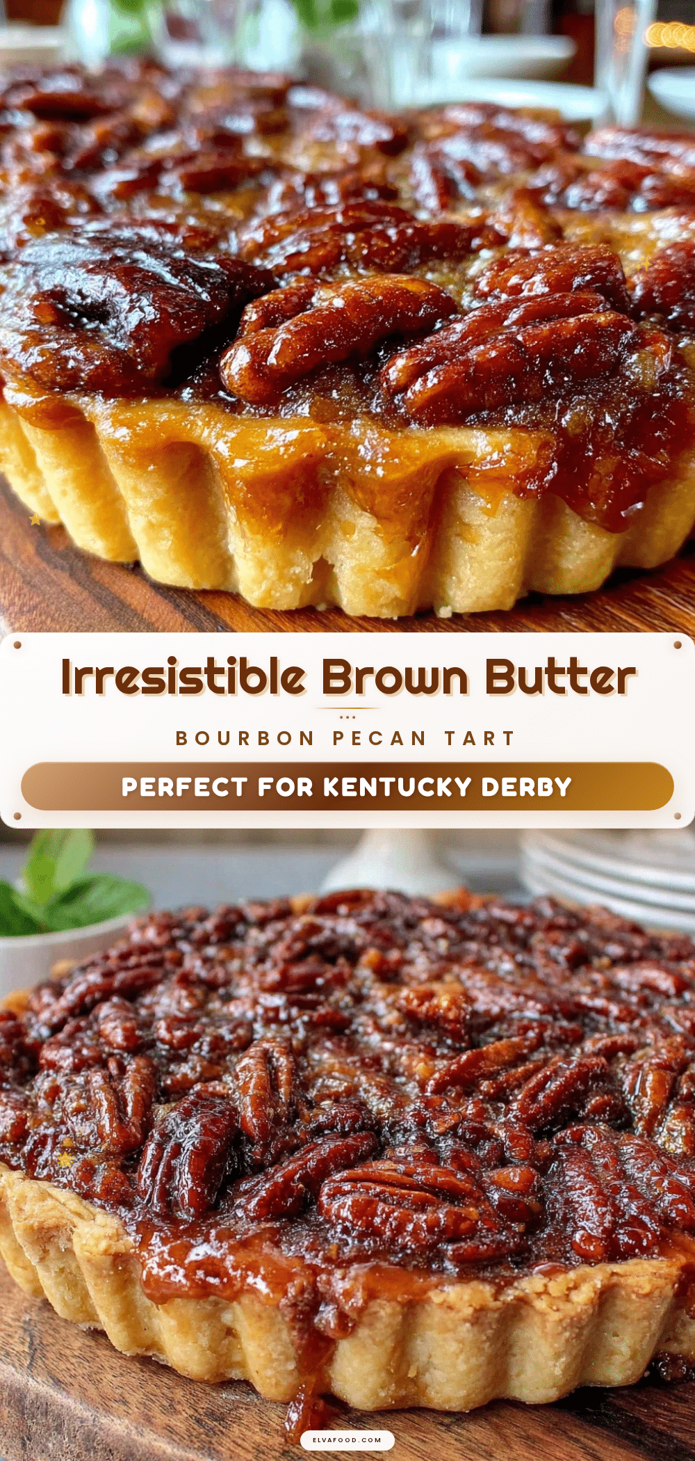 brown butter bourbon pecan tart recipe