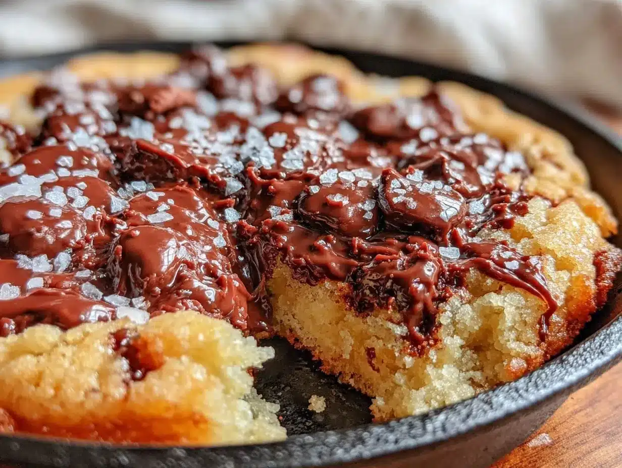 brown butter chocolate chip skillet cookie preparation steps