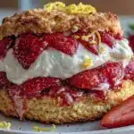 brown butter strawberry shortcake - featured image