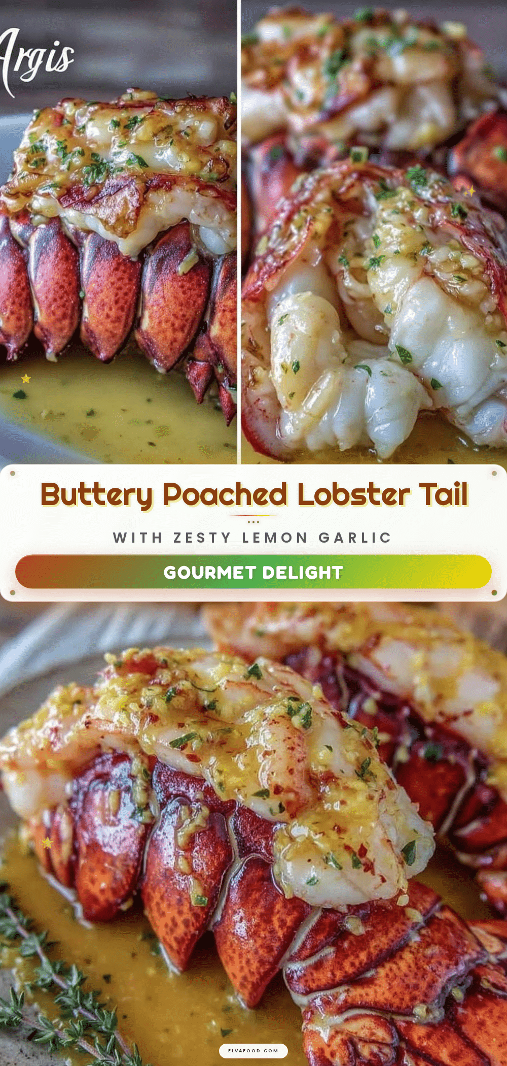 butter-poached lobster tail recipe