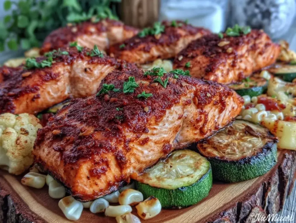 Cajun salmon sheet pan dinner - featured image