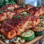 Cajun salmon sheet pan dinner - featured image