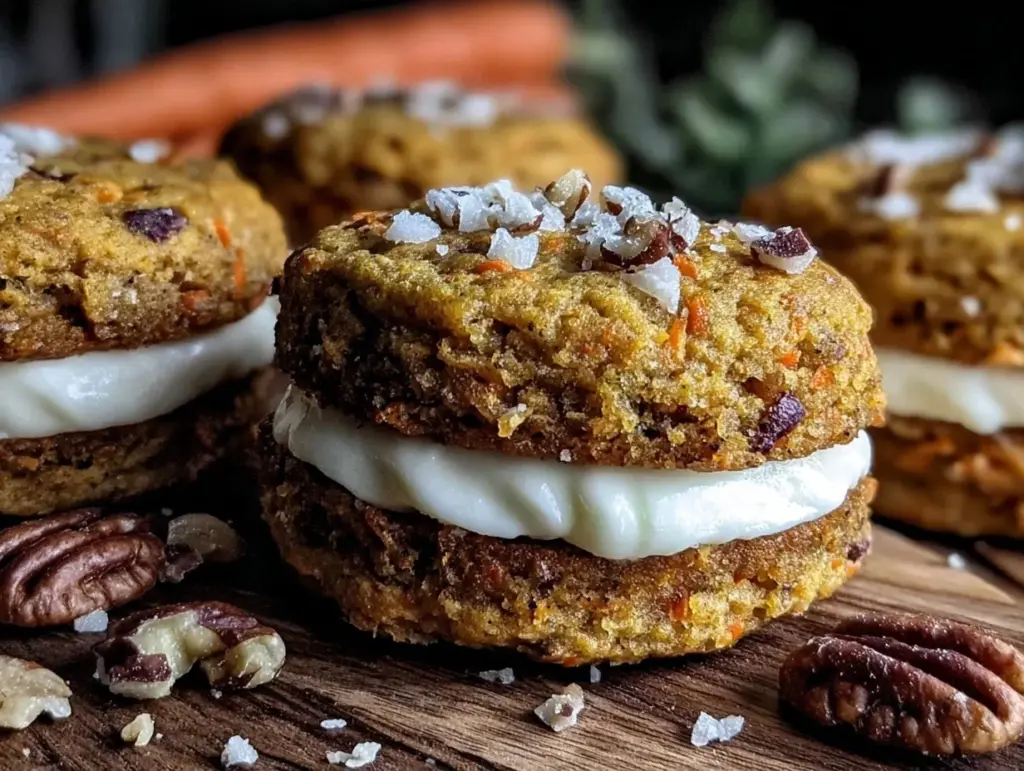 carrot cake sandwich cookies - featured image