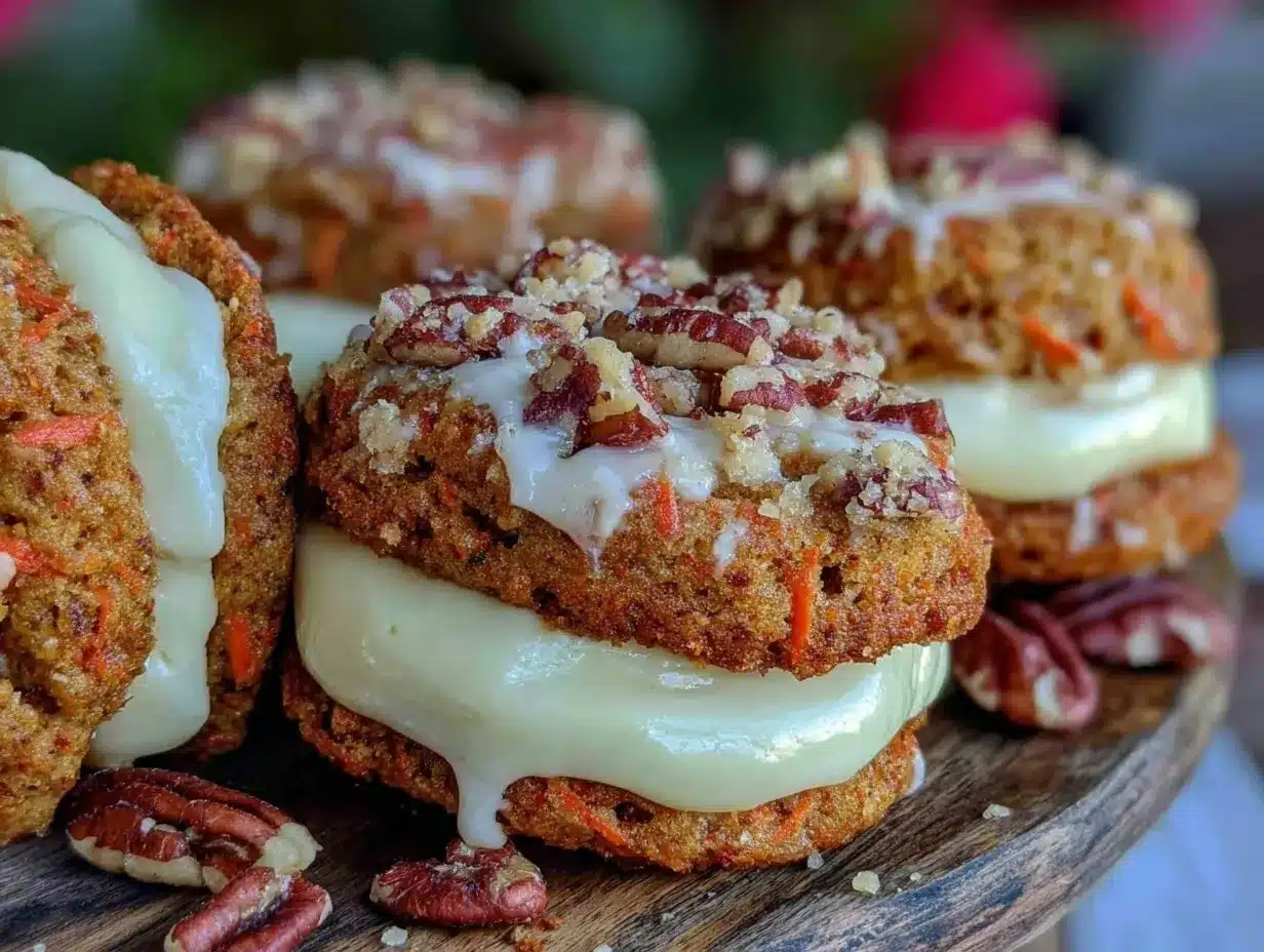 carrot cake sandwich cookies preparation steps