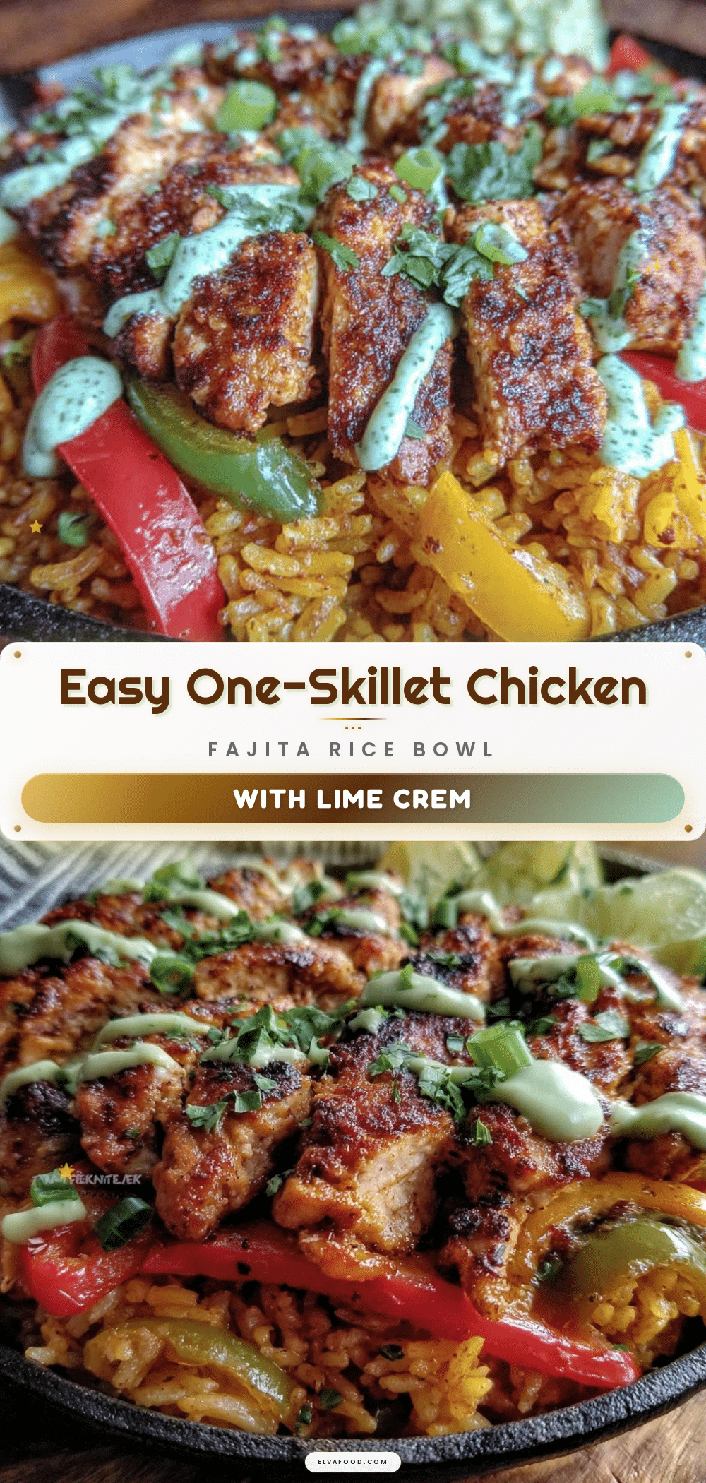 chicken fajita rice bowl recipe