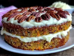cozy carrot layer cake - featured image
