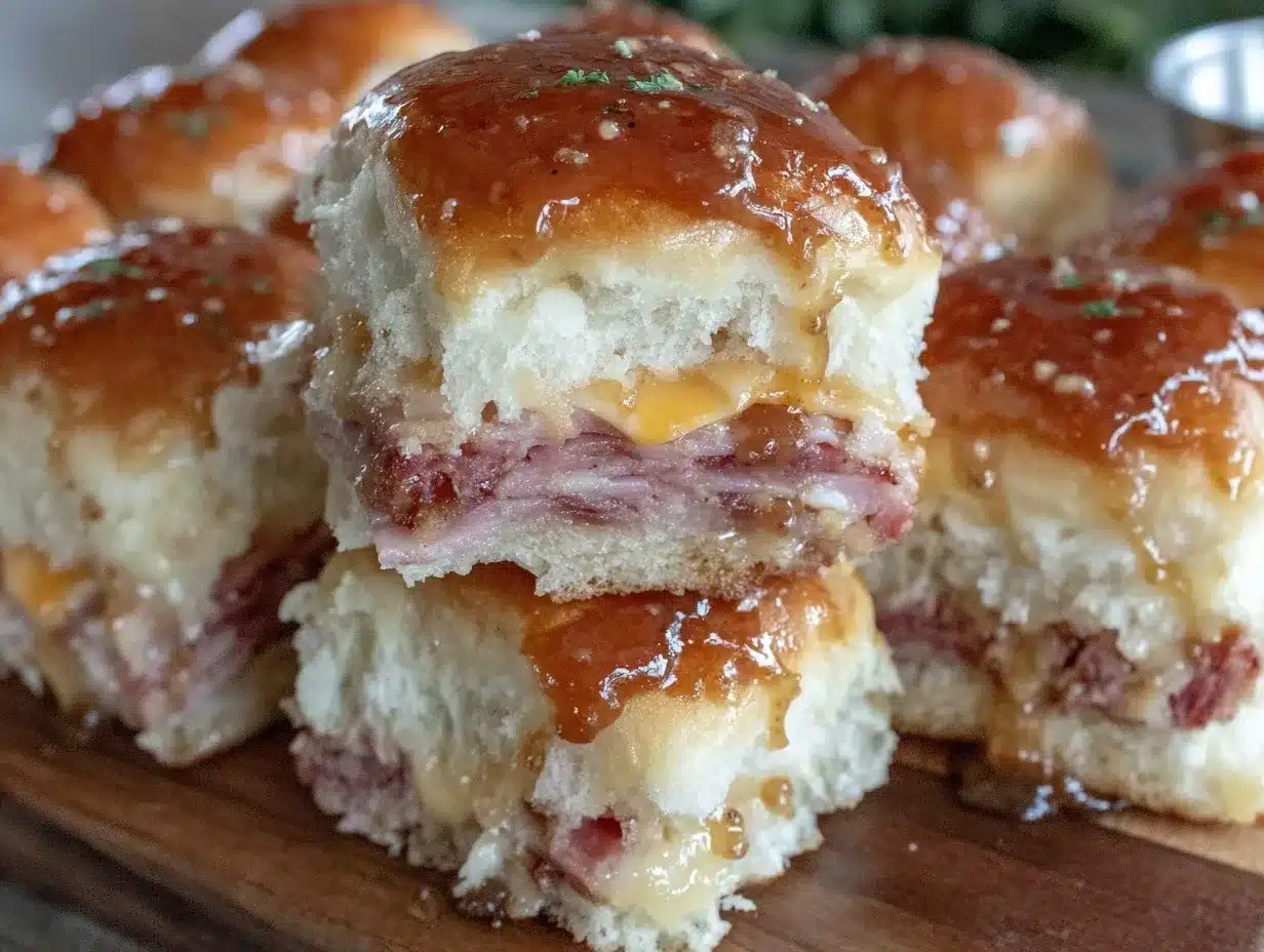 cozy cheesy ham sliders preparation steps