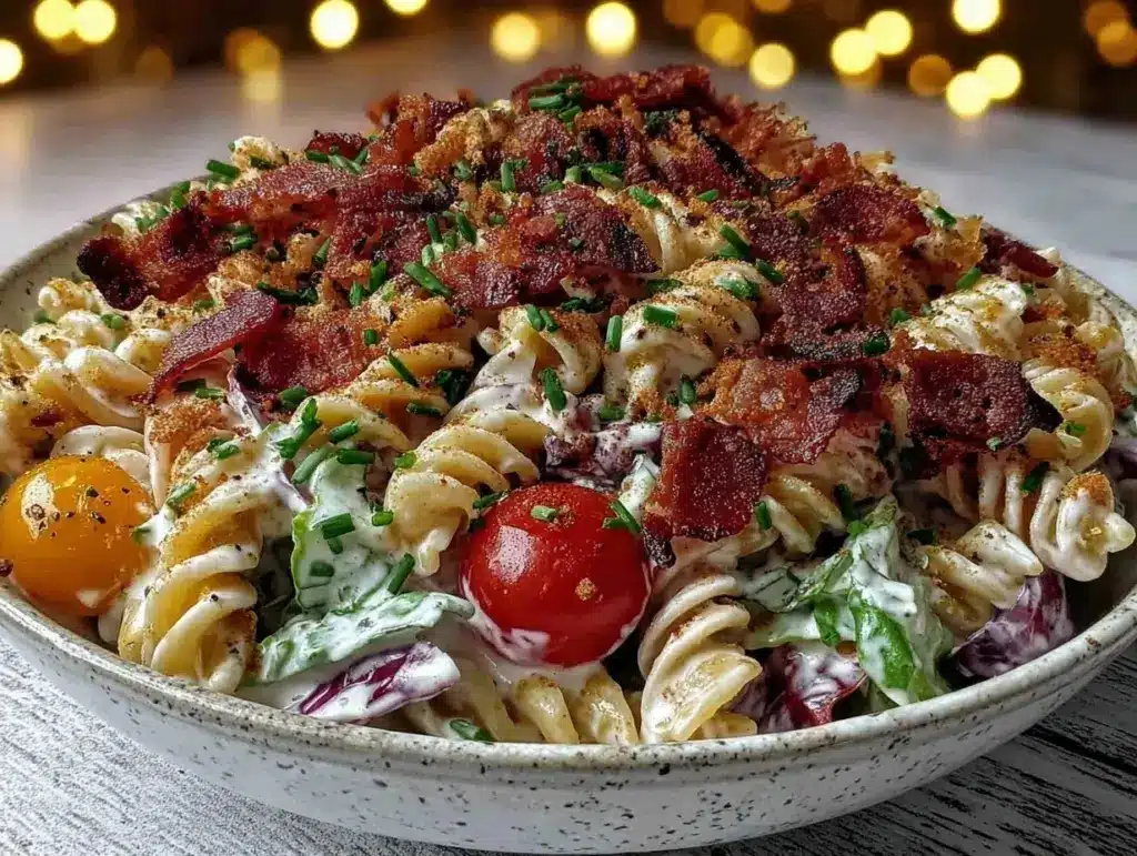 creamy BLT pasta salad - featured image