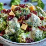 creamy broccoli salad - featured image