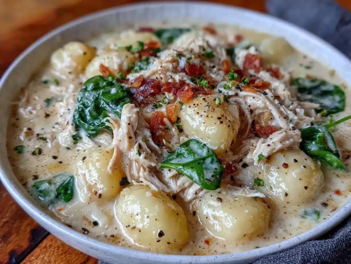 creamy chicken gnocchi soup preparation steps