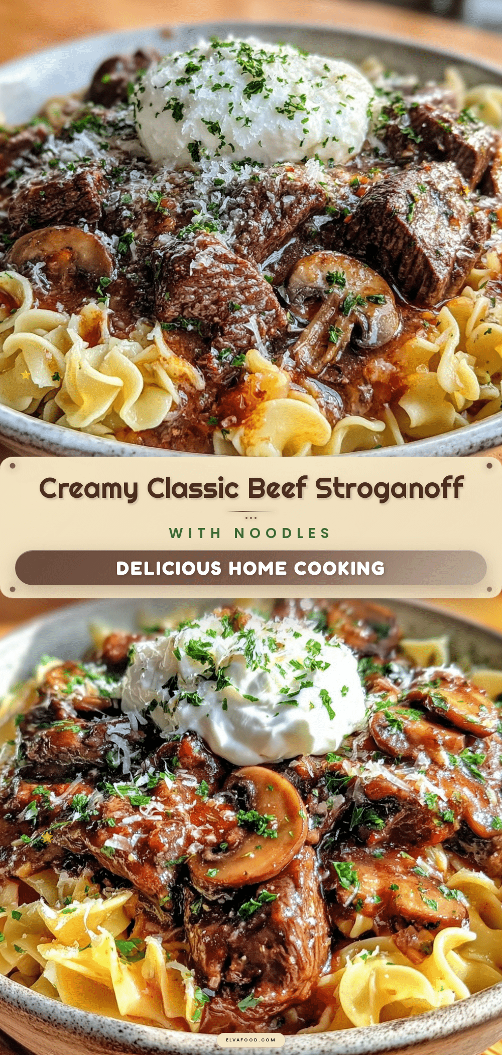 creamy classic beef stroganoff recipe