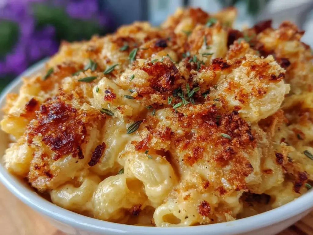 creamy crockpot mac and cheese - featured image