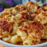 creamy crockpot mac and cheese - featured image