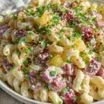creamy hawaiian macaroni pasta salad - featured image