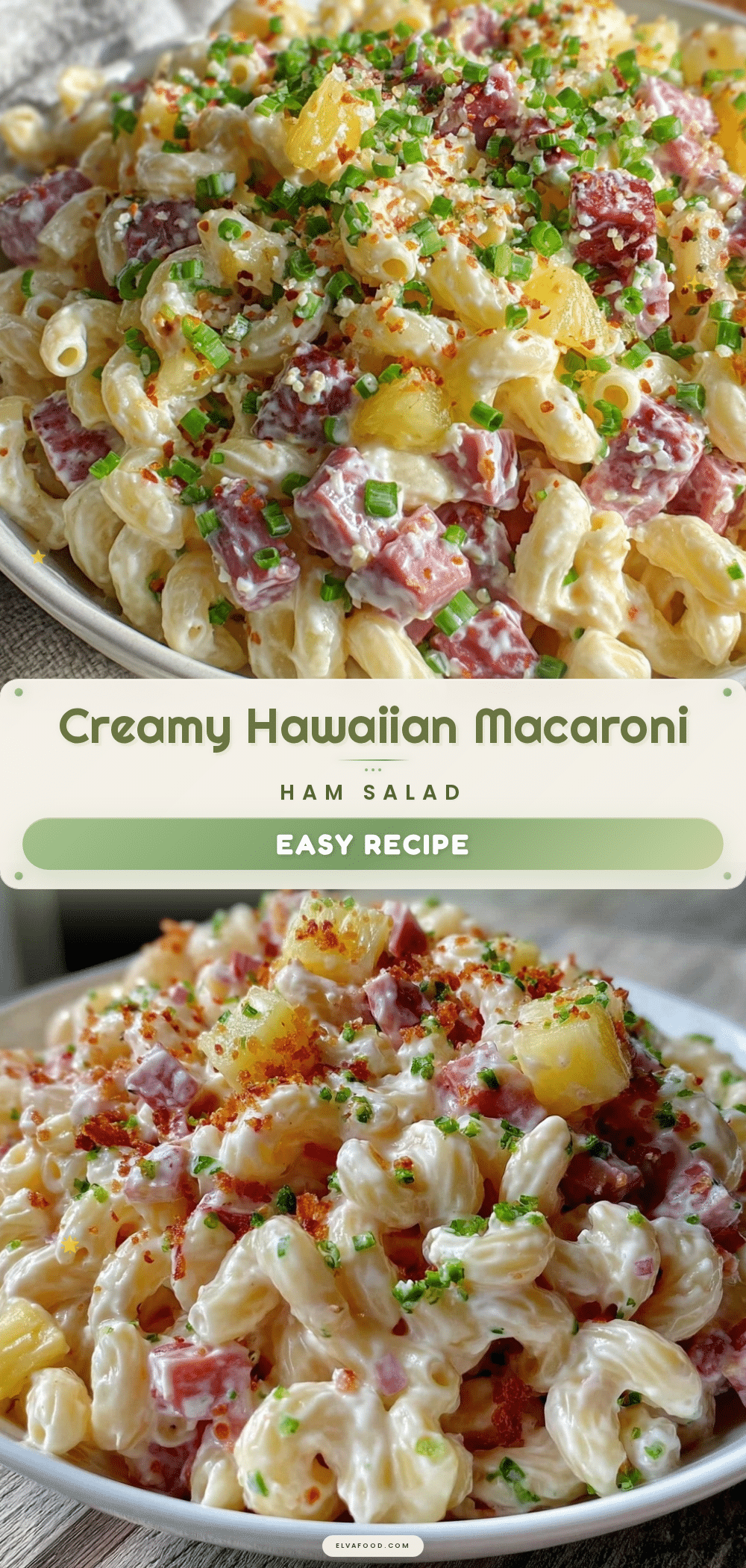 creamy hawaiian macaroni pasta salad recipe