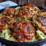 creamy one-pan lemon chicken - featured image